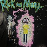 Rick and Morty Zapping Morty bleach dye T-shirt size medium Photo 1