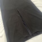 Alice + Olivia  Air Size 6 Black Midi Skirt W Front Slit And Built In Shapewear Photo 1