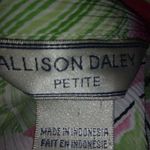 Allison Daley  16P Lime Red Roses Top Plus Petite Photo 2