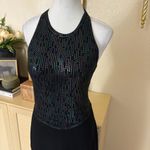 St. John  Evening Long Gown‎ Dress Halter Criss Cross Open Lace Back Size 4 Photo 1