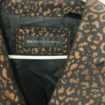 Dana Buchman Black and Brown Leopard Print Blazer Photo 2
