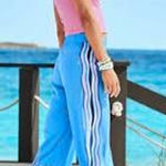 Lilly Pulitzer Bal Harbour Palazzo Pants Wide Leg Sailboat Anchor Print Size XL Photo 0