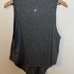 Lululemon - Knot Gonna Fly Tank Heathered Black Lightweight V-Neck Athletic Tank Photo 5