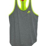 Nike Gray Neon Mesh Racerback Tank Top Small Photo 4