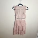 Whistles Women’s Anouk Frill Lace Pleated Dress Pink Size 4 Photo 5