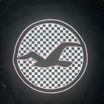 Hollister  Black and Pink Checkered Cropped Hoodie Photo 7