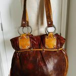 Pietro Alessandro New York Leather Gold Shimmer Hobo Bag Purse Y2K Designer Photo 5