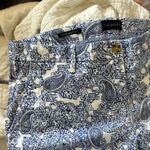 Talbots  Blue & White Paisley Print Relaxed Fit Chino pant 10-playful paisley Photo 6