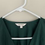 MOUSSY Green Power Shoulder Cotton Button Front Maxi Dress (1) Photo 3