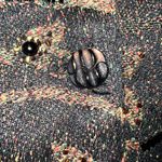 Funky Vintage Anage Beaded Jacket! Black Size M Photo 8