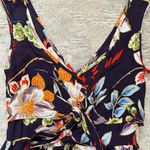 Band of Gypsies Multi-color Sleeveless Floral Romper with Tie in front Photo 4