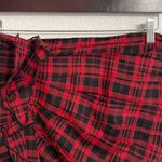 Isabel Marant Etiole Womens Skirt Wilma Red Black Plaid Ruffle Size 40 US 10 Photo 2