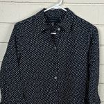 Foxcroft  Black Polka Dot Blouse size 6P NWT Photo 6