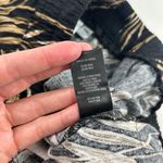 Joie  Black Palm Print Linen Blend Wide Leg Lounge Pant M Photo 4