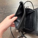 Brighton Women’s Black Leather Organizer Sling Crossbody Purse Photo 4