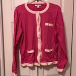 Liz Claiborne Pink Button-Up Women's Cardigan Photo 0