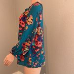 The Pioneer Woman Ruffle Neck Blouse with Flounce Sleeves Women Large NWT #85 Blue Photo 5