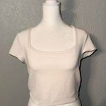 Alo Yoga Alo Top Size Medium/Small Ivory Short Sleeve Photo 0