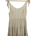 Altar'd State Altar’d State Tie Strap Floral Ruffle Crochet Mini Dress in Yellow Size S Photo 5
