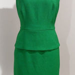 The Limited  Women's Kelly Green Sleeveless Peplum Dress Size 8 Photo 0
