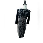 Allison Brittney  size, small black and tan long sleeve sweater dress Photo 3