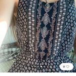 Aeropostale  Jumpsuit size small Bohemian Paisley Pom Pom Wide Jeg Cropped Photo 1