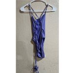 Good American NWT Shine Barely There One-Piece Swimsuit in Lilac Mist001 Photo 3