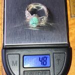 Matrix Turquoise Sterling Silver Ring Size 8 Blue Photo 8