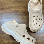 Crocs  Womens Size 9 Mega Crush Clog Shiitake Beige Platform Shoes Photo 0