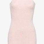 NEW SER.O.YA Jill Ribbed Sexy Tank Mini Dress Blush Casual Mini Dress XL White Photo 0
