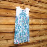 Lilly Pulitzer NWT Iona Resort White Long Story Engineered Print Shift Dress Photo 4