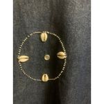 Molato Denim Tunic Top Plus Size 1X Cowrie Shell Embellished Casual Blue Photo 3