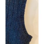 Club Room 100% Pure Wool Striped Button Front Sweater Vest Black Women's Large Photo 4