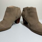 Vionic Faros Boots Womens 8 Tan Suede Studded Fringe Zip Ankle Booties Cowgirl Photo 7