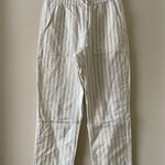 J.Crew Linen Cotton High Rise New Seaside Straight Leg Pant Stripe Size S NWT Photo 1