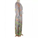 World Market Kaftan Dress Size S/M Colorful Floral V Photo 5