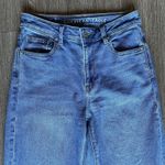 American Eagle  Stretch Mom Jeans Classic Blue High Rise Tapered Ankle Length 0 Photo 9