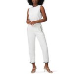 Equipment Femme Pants Women 2 White Crepe Bergen Straight Leg Ankle Crop Photo 2