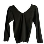 Yelete Elegant Black V-Neck reversible Women's Top Photo 0