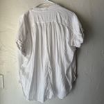 Silence + Noise Silence + Noise Shirt Womens Medium Button Front Short Sleeve Cottage Peasant Photo 9