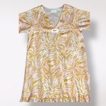 Adrienne  Short Sleeve‎ Multicolor Zebra Print Maxi Dress Womens Size M Photo 3