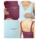 Kindred Bravely Maternity Swimsuit Size M Light Blue New With Tags Photo 3