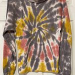 Anthropologie Pilcro Angie Women Cowl Neck Waffle Knit Tie Dye Sweatshirt Size S Photo 3