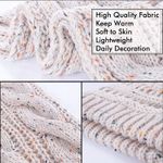 Womens Scarf Beanie Hat Set Thick Winter Infinity Scarf Knit Scarfs for Women Photo 4
