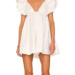 For Love & Lemons  White Ruffle Dress Photo 0