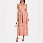 Intermix Kivari Cassidy Eyelet Halter Maxi Dress Pink Size 4 Photo 8