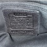 Coach Vintage 00s Y2K  Black Pebbled Leather Chelsea Handbag Brown Straps Purse Photo 5