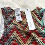 Lovers + Friends LF Aztec Crop Top NWT Rust Aqua Photo 1