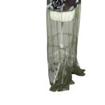 Camouflage Maxi Dress, 2XL, sheer skirt, casual, party, costume, fall, buttons Green Size 2X Photo 5