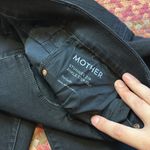 NWOT MOTHER DENIM BLACK STRETCH STUNNER ZIP ANKLE STEP FRAY JEANS Size 31 Photo 3